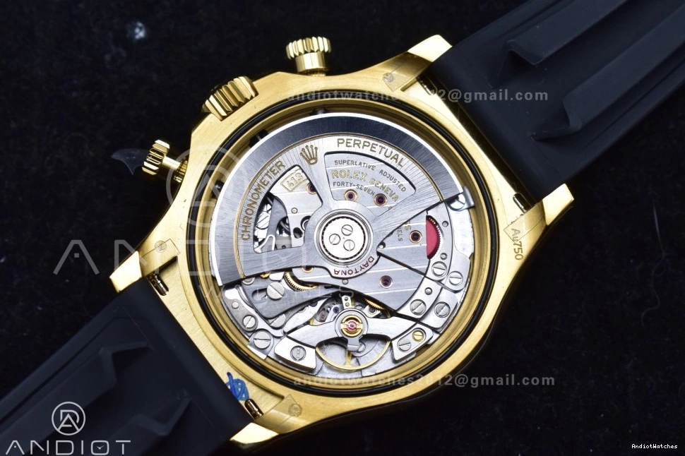 1:1 126518 808 Oysterflex Flexible QF on Black V6 Daytona Dial SH4131 Edition Best (Weighted) Strap YG 0223